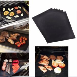 1pcs Waterproof Teflon non-stick BBQ Grill Mats Sheet Black Cover Garden Patio Reusable Barbecue Party Cooking Outdoor Tool